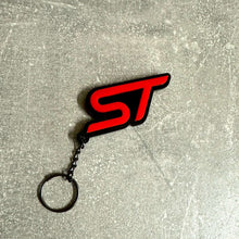 Load image into Gallery viewer, 4D ST Logo Keychain for Ford – Gloss Black with Custom Colour Options | CEUK
