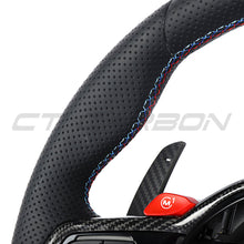 Load image into Gallery viewer, BMW Gxx LCI LEATHER FLAT BOTTOM CUSTOM STEERING WHEEL
