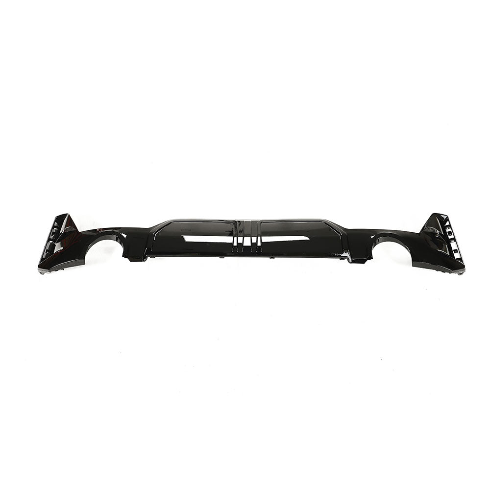 BMW 3 SERIES G20/G21 GLOSS BLACK LCI DIFFUSER (ROUND TIPS)