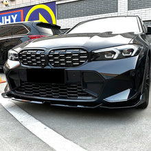 Load image into Gallery viewer, MP Style Gloss Black Front Splitter for BMW 3 Series G20 G21 LCI 23-Present
