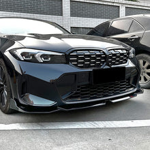 Load image into Gallery viewer, MP Style Gloss Black Front Splitter for BMW 3 Series G20 G21 LCI 23-Present
