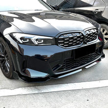 Load image into Gallery viewer, MP Style Gloss Black Front Splitter for BMW 3 Series G20 G21 LCI 23-Present
