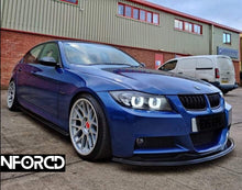 Load image into Gallery viewer, BMW 3 Series E90 E91 M Sport Pre LCI 2005-2008 Front Splitter Lip, Side Skirt Extensions &amp; Rear Spats Kit - Gloss Black ABS, UK Made, Fitting Bolts Included
