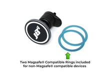 Load image into Gallery viewer, JB4 MagSafe Compatible Magnetic Car Phone Holder Air Vent Clip Mount for iPhone, Universal with Metal Rings
