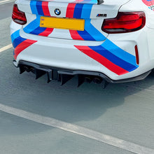 Load image into Gallery viewer, LED Style Carbon Fibre Rear Diffuser for BMW F87 F87C M2 16-21
