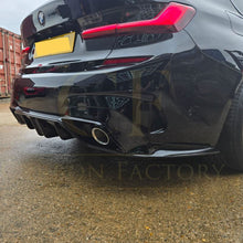 Load image into Gallery viewer, LED Style Gloss Black Rear Diffuser Quad Exhaust for BMW 3 Series G20 G21 Pre-LCI 19-22
