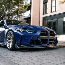 Load image into Gallery viewer, MHC Plus BMW M3/M4 CSL Style Front Splitter In Pre Preg Carbon Fibre (G80/G81/G82/G83)

