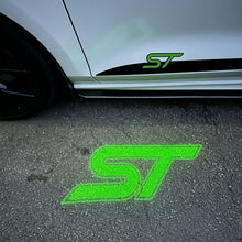 Load image into Gallery viewer, “ST” Emblem Replacement Puddle Unit - MK4 / MK4.5 Focus ST (Multiple Colours)
