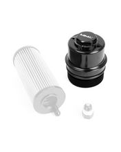 Load image into Gallery viewer, MMX S58 BMW M Oil Change &amp; Service Kit: M3 M4 M2 (G80 G81 G82 G83 G87), X3M/X4M (F97 F98) - Reusable/Washable Stainless Steel Oil Filter, Billet Aluminium Filter Cap/Housing, Magnetic Sump/Drain Plug - High Flow Performance Maintenance Bundle
