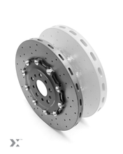 Load image into Gallery viewer, MMX Carbon Ceramic Rear Brake Discs 370x24mm Two-Piece Replacement Rotors for BMW G8X M3/M4 G80 G81 G82 G83 Rear Axle
