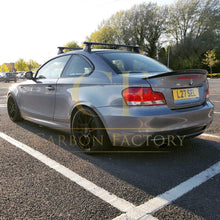 Load image into Gallery viewer, MP Style Carbon Fibre Boot Spoiler for BMW 1 Series E82 07-13
