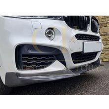 Load image into Gallery viewer, MP Style Carbon Fibre Front Splitter for BMW F16 X6 14-18
