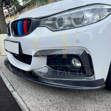 Load image into Gallery viewer, MP Style Carbon Fibre Front Splitter for BMW F32 F33 F36 4 Series 14-20
