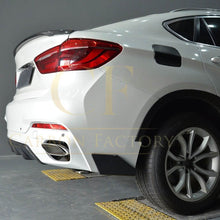 Load image into Gallery viewer, MP Style Carbon Fibre Rear Diffuser for BMW F16 X6 14-18
