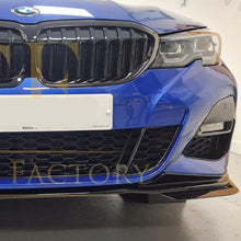 Load image into Gallery viewer, MP Style Gloss Black Front Splitter for BMW 3 Series G20 G21 Pre-LCI 19-21
