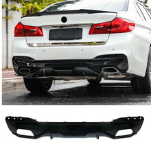 Load image into Gallery viewer, MP Style Gloss Black Rear Diffuser 2 Pieces for BMW G30 G31 5 Series M Sport 17-24
