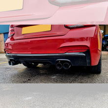 Load image into Gallery viewer, MP Style Gloss Black Rear Diffuser Quad Exhaust for BMW F22 2 Series M Sport 14-Present
