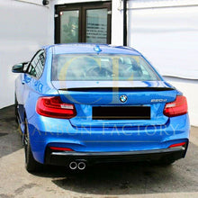 Load image into Gallery viewer, MP Style Gloss Black Rear Diffuser Twin Exhaust for BMW F22 2 Series M Sport 14-Present
