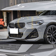 Load image into Gallery viewer, MP Style Pre-Preg Carbon Fibre Front Splitter for BMW 2 Series G42 Coupe 21-Present

