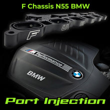 Load image into Gallery viewer, BMW N55 F-Series Port Fuel Injection (PI) Kit, 6-Injector Intake Manifold Spacer for E85, Basic or Elite, fits M135i M235i M2 335i 435i 535i 640i 740i X3 X5 X6
