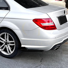 Load image into Gallery viewer, Gloss Black Rear Bumper Spats for Mercedes Benz W204 C Class 08-14

