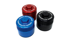 Load image into Gallery viewer, BMS Billet Oil Filter Cover for Subaru WRX, Legacy, &amp; BRZ
