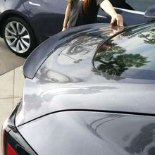 Load image into Gallery viewer, P Style Carbon Fibre Boot Spoiler for Tesla Model 3 16-23
