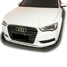 Load image into Gallery viewer, P Style Carbon Fibre Front Splitter for Audi A3 Saloon Non S Line 13-15
