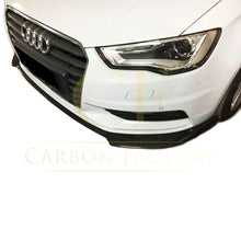 Load image into Gallery viewer, P Style Carbon Fibre Front Splitter for Audi A3 Saloon Non S Line 13-15

