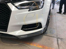 Load image into Gallery viewer, P Style Carbon Fibre Front Splitter for Audi A3 Saloon Non S Line 16-19
