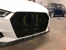 Load image into Gallery viewer, P Style Carbon Fibre Front Splitter for Audi A3 Saloon Non S Line 16-19
