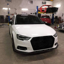 Load image into Gallery viewer, P Style Carbon Fibre Front Splitter for Audi A3 Saloon Non S Line 16-19
