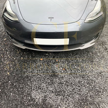 Load image into Gallery viewer, P Style Carbon Fibre Front Splitter for Tesla Model 3 16-23
