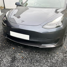 Load image into Gallery viewer, P Style Carbon Fibre Front Splitter for Tesla Model 3 16-23

