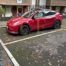 Load image into Gallery viewer, P Style Carbon Fibre Front Splitter for Tesla Model Y 19-23
