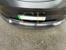 Load image into Gallery viewer, P Style Carbon Fibre Front Splitter for Tesla Model Y 19-23
