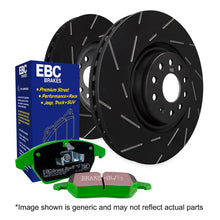 Load image into Gallery viewer, EBC Greenstuff 2000 Front Brake Kit – Pads &amp; USR Slotted Discs for BMW 3 Series E90 E91 E92 E93 (ATE Caliper) 325i 330i 325ix 330ix | PD06KF102 DP21512 USR1360
