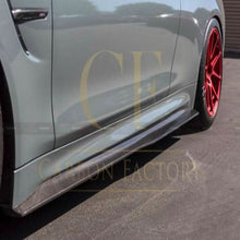 Load image into Gallery viewer, PSM Style Carbon Fibre Side Skirts  Extension for BMW F80 M3 14-20
