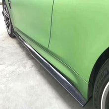 Load image into Gallery viewer, PSM Style Carbon Fibre Side Skirts  Extension for BMW F80 M3 14-20
