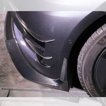 Load image into Gallery viewer, Pre-Preg Carbon Front Canards 6 Pieces Set for Tesla Model 3 16-23
