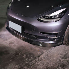 Load image into Gallery viewer, Pre-Preg Carbon Front Canards 6 Pieces Set for Tesla Model 3 16-23
