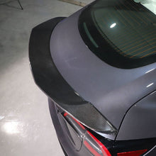Load image into Gallery viewer, R Style Carbon Fibre Boot Spoiler for Tesla Model 3 16-23
