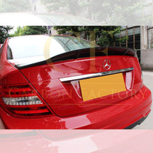 Load image into Gallery viewer, REN Style Carbon Fibre Boot Spoiler for Mercedes Benz W204 C Class Saloon 07-14
