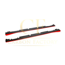 Load image into Gallery viewer, RZ Style Red Carbon Fibre Side Skirts for Mercedes Benz W176 A Class C117 Coupe 13-18
