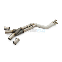 Load image into Gallery viewer, BMW M3 G80/G81 S58 4" Hybrid Single Z-Pipe Mid Pipe Exhaust | FreeFlo AGR-X
