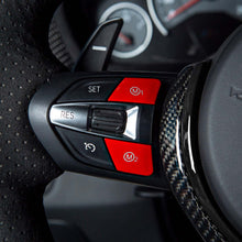 Load image into Gallery viewer, BMW Steering Wheel M Mode Buttons M1 &amp; M2 in Red by SHFT – OEM-Style Replacement/Upgrade Set (fits BMW steering wheels with M1/M2 buttons)
