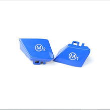 Load image into Gallery viewer, SHFT Blue M1 &amp; M2 M Mode Steering Wheel Buttons for BMW – OEM-Style Replacement Pair
