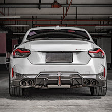 Load image into Gallery viewer, SQ Style with LED Pre-Preg Carbon Fibre Rear Diffuser for BMW 2 Series G42 Coupe 21-Present
