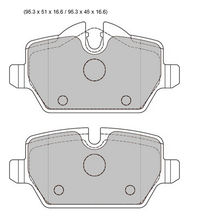 Load image into Gallery viewer, BMW one series  Rear Pads 8331PR
