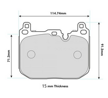 Load image into Gallery viewer, MINI (F56) (F55)John Cooper Works CC 1998 KW 170 Front Pads 8685 15mm thick
